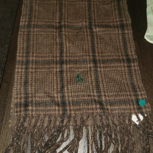 New Polo Ralph L Men's Lambswool Neck Scarf Wrap - Picture 8 of 8